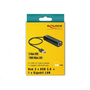 Delock 62653 USB3.0 Hub 3 portos + Gigabit LAN fekete