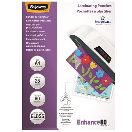 Fellowes 5396205 folii de laminat tip plic 25 buc.