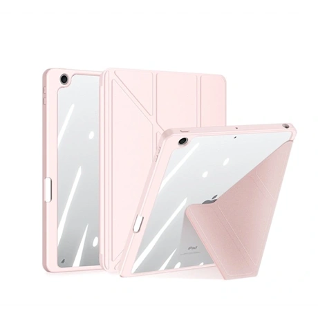 Dux Ducis MAGI ORIGAMI tok álló, bőr hatású (aktív FLIP, oldalra nyíló, TRIFOLD, asztali tartó, ceruza tartó) RÓZSASZÍN Apple IPAD 11 (2025) / IPAD 10.9 (2022) (GP-140780)