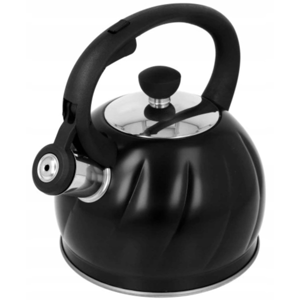 Ceainic emailat Brunbeste 1,8 l, negru, pentru plite cu inducție