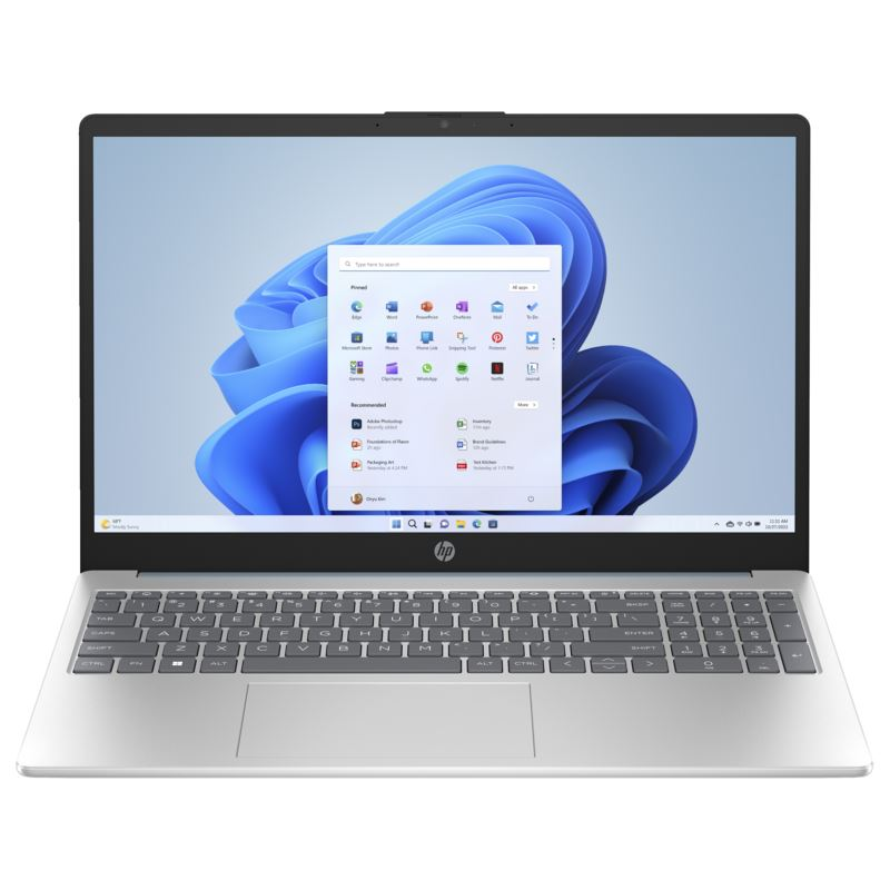 HP 15-fc0048nh Laptop Win 11 Home kék-ezüst (AY7E7EA) (AY7E7EA)