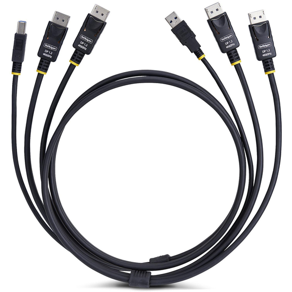 StarTech.com DDU1226-KVM-CABLE toetsenbord-video-muis (kvm) kabel Zwart