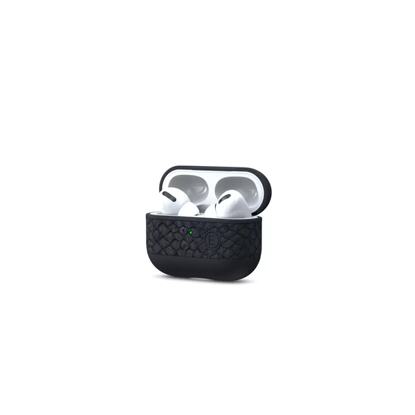 Husa casti wireless, Njord, Silicon, pentru Apple AirPods Pro, Gri inchis