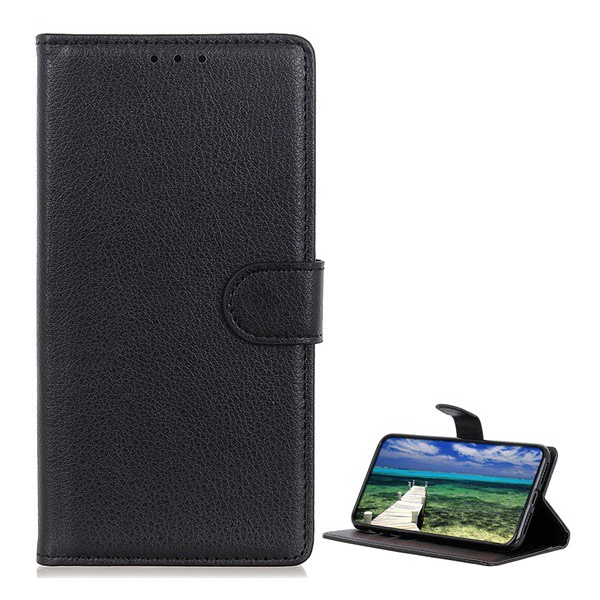 Tok álló, bőr hatású (FLIP, oldalra nyíló, asztali tartó funkció, prémium) FEKETE [OnePlus 10 Pro 5G] (5996591153346)
