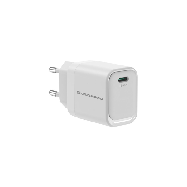 Conceptronic ALTHEA19W45 chargeur d'appareils mobiles Universel Blanc Secteur Charge rapide Intérieure