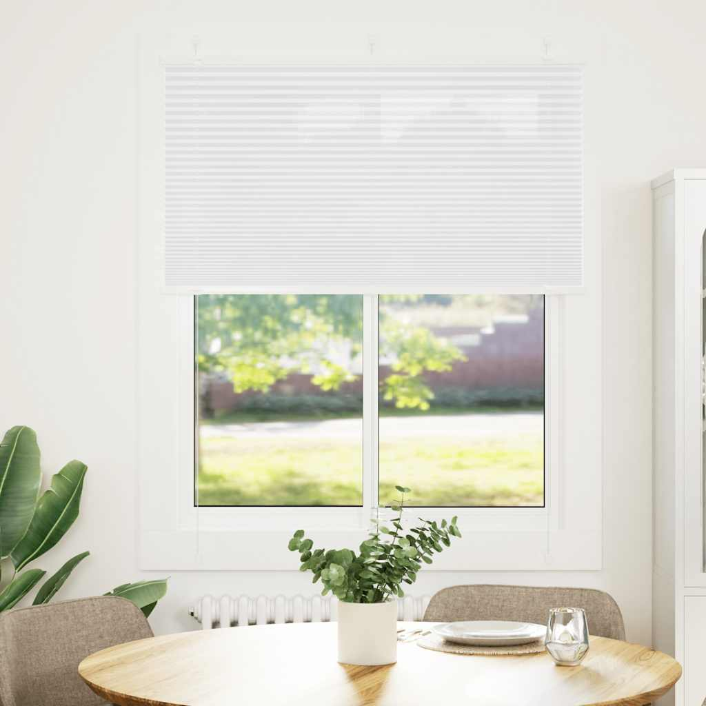 pliszírozott redőny Fehér 105x100cm szövetszélesség 104,4cm (4015484)