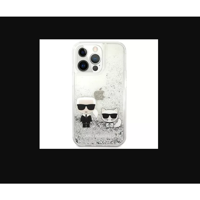 Karl Lagerfeld Apple iPhone 13 Pro Hátlapvédő Tok - Ezüst (KLHCP13LGKCS)