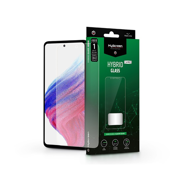 Samsung A525F Galaxy A52/A52 5G/A52s/A53 гъвкав стъклен протектор за екран - MyScreen Protector Hybrid Glass Lite - прозрачен (LA-2217)