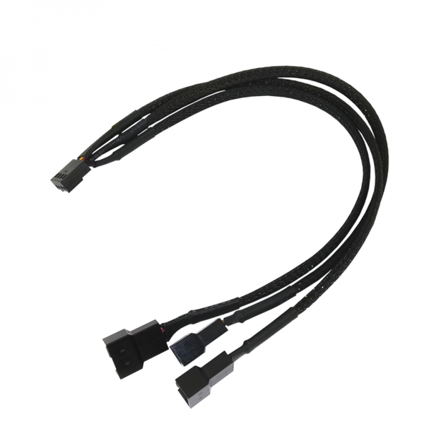 Akyga AK-CA-65 4-пинов ШИМ/2x 4-пинов/1x 3-пинов адаптер 0,25 м черен, кабел