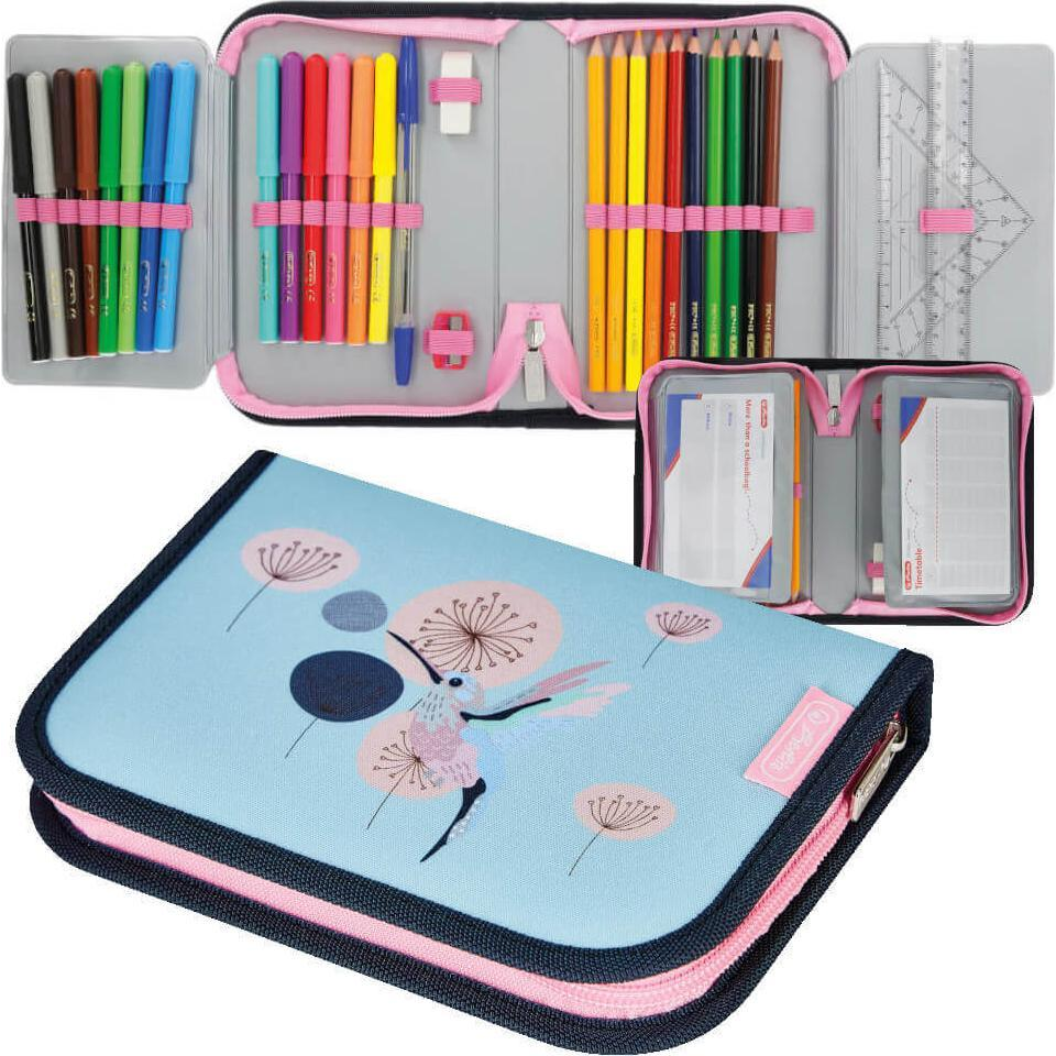 Herlitz Hummingbird 31 részes 2-klapnis tolltartó (50038176)