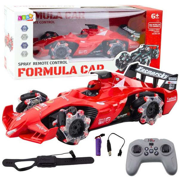 Sportkocsi Távirányítású RC Racer Füst Hatás 2.4G Piros