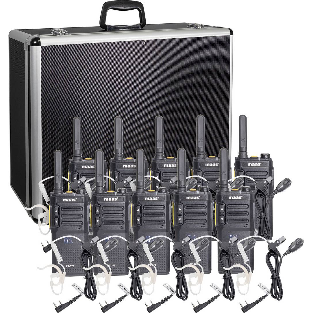 MAAS Elektronik Team-Set PT-375 KEP-24-VK PMR készülék 10 részes készlet (150113) (150113)
