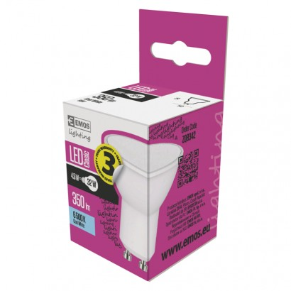 EMOS Classic LED izzó MR16 GU10 3.8W 320lm hideg fehér (DBKF-EMZQ8342)
