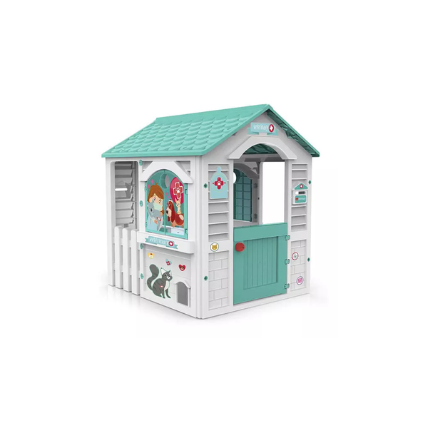 Állatorvosi rendelő játszóház felszereléssel szerepjátékokhoz