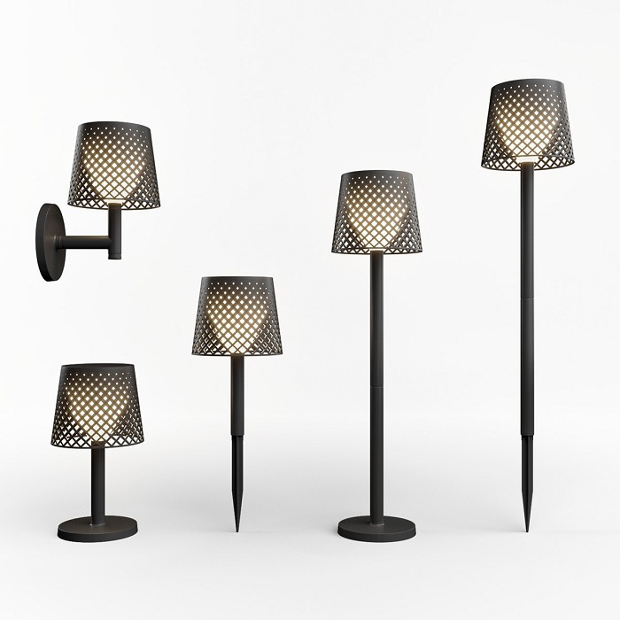 New Garden Greta Solar Napelemes Asztali lámpa - Fekete (LUMGRE080NXSWNW)