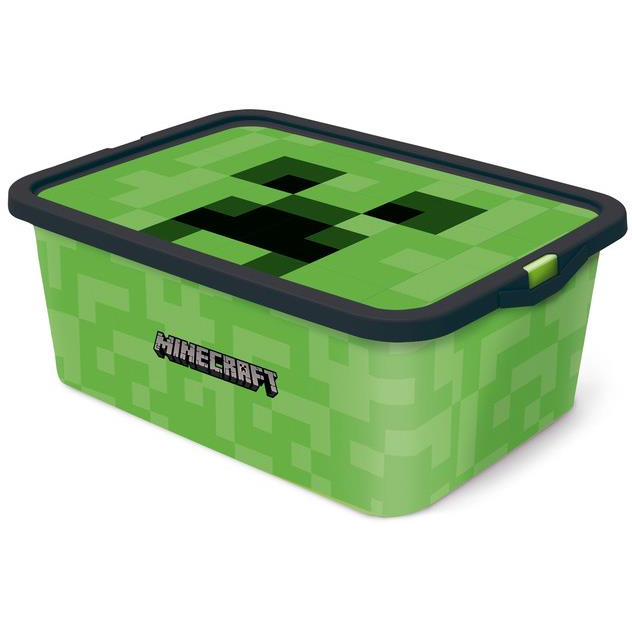 Store Minecraft 13 l, fedővel, műanyag (8412497044054)