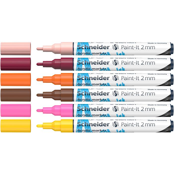 Schneider Paint-it 310 2mm Akril marker - 6 különböző szín