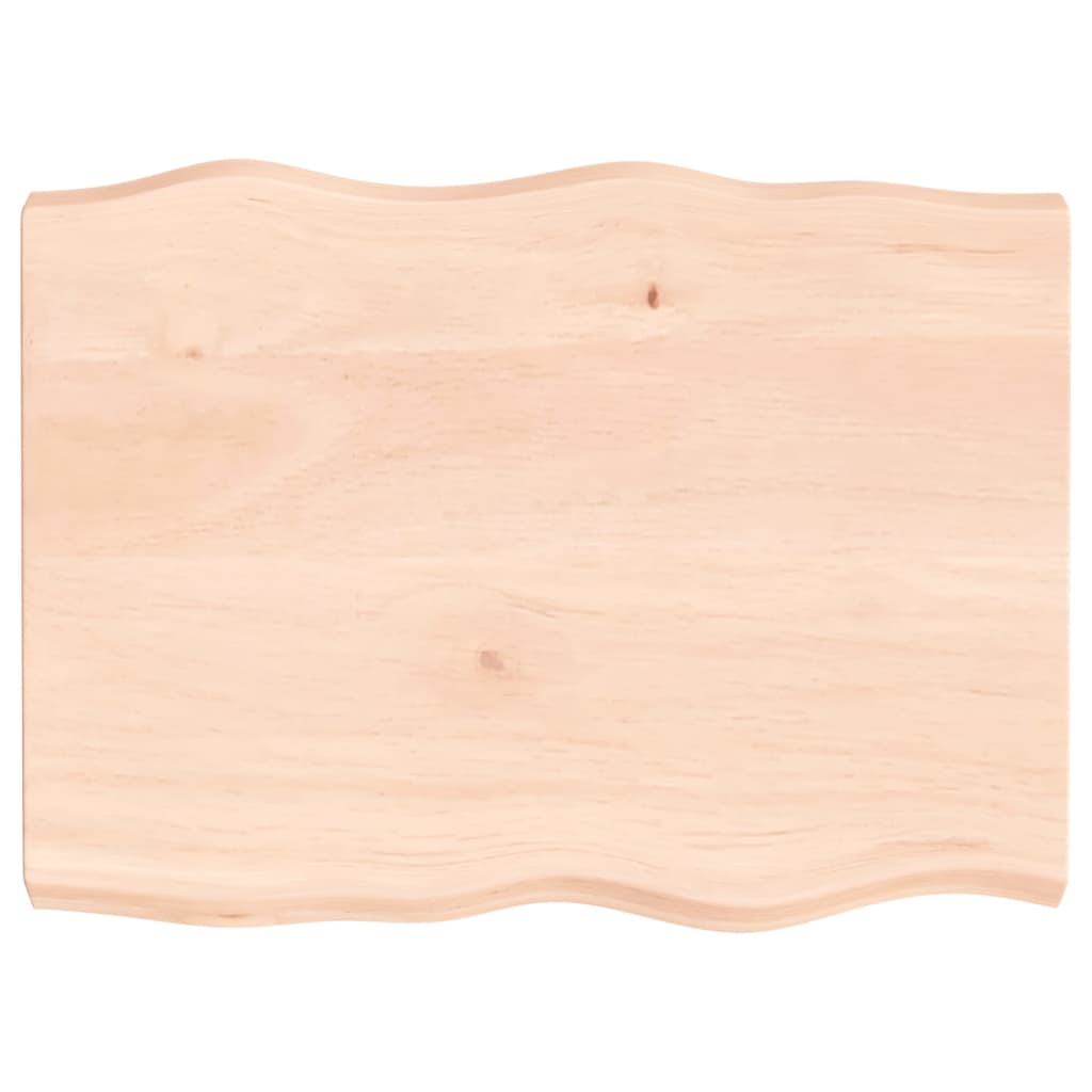 asztallap 80x60x(2-6) cm kezeletlen tömör fa élőszegélyes (363880)
