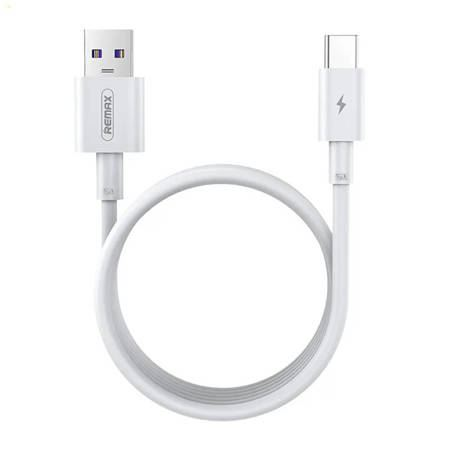 Remax Marlik USB-A - USB-C kábel 5A 1m fehér (RC-175a) (RC-175a)