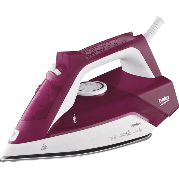 Beko SIM3126R strygejern Dampstrygejern Keramisk strygesål 2600 W Rød