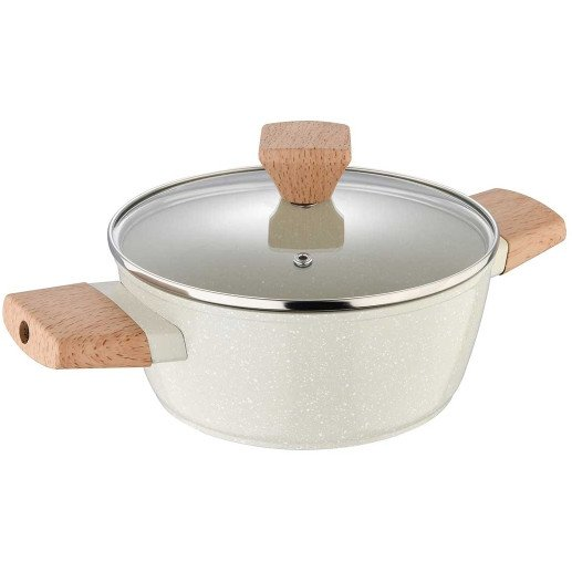 Bergner BG-34745-CR Lábas Fedővel 20cm 2.4L Naturally (BG-34745)