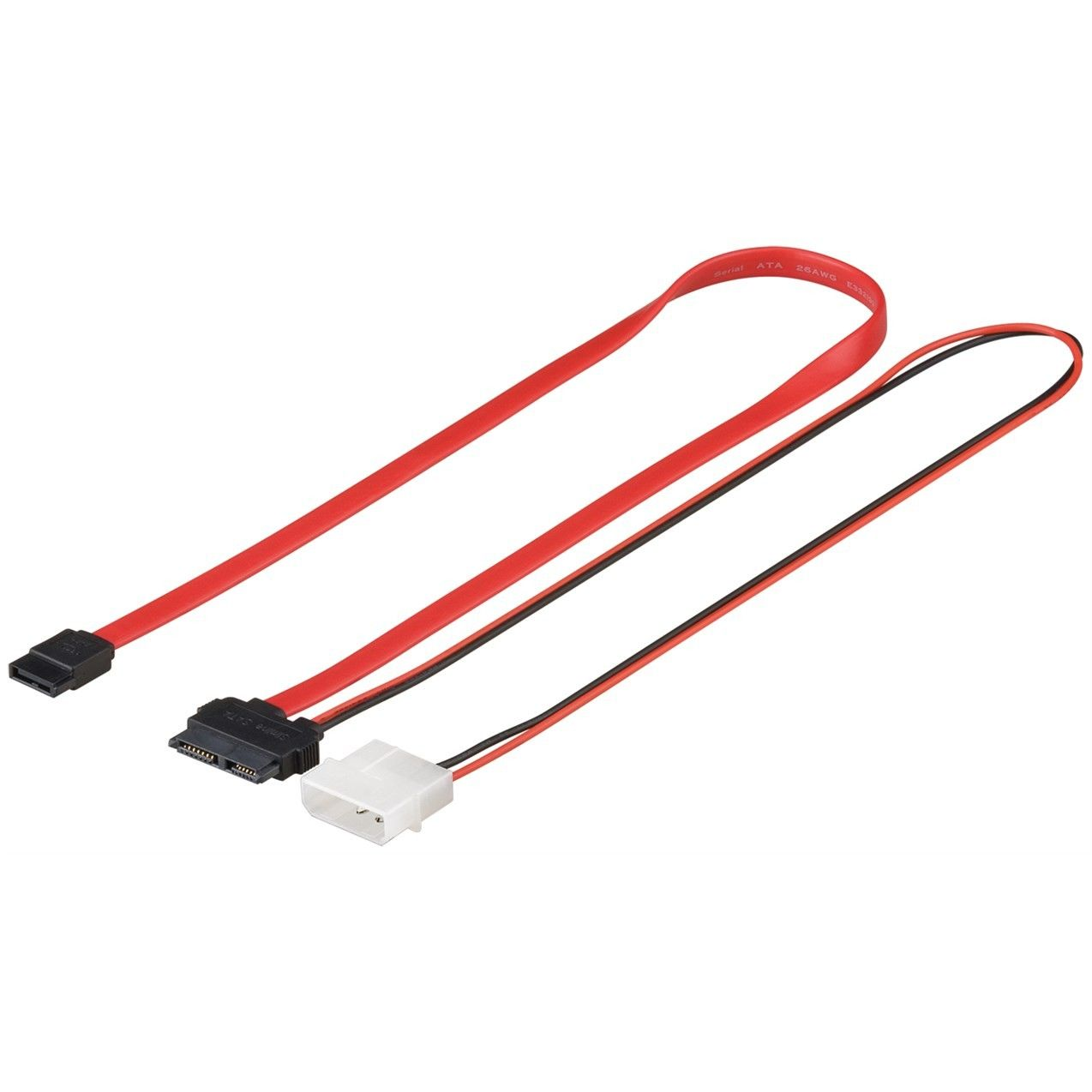 goobay 2in1 Adapterkábel 0.3m (SATA Slimline apa - SATA L apa ) (95713)