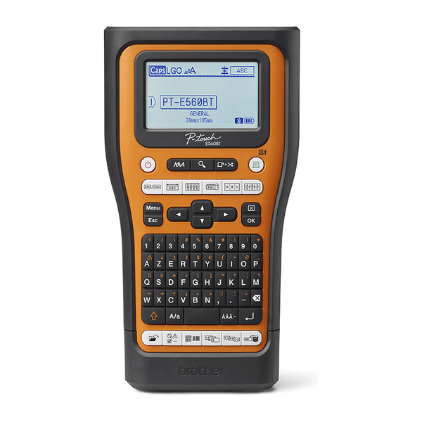 Brother PT-E560BTVP etiketprinter Termisk overførsel 180 x 180 dpi 20 mm/sek. Kabel & trådløs HSE/TZe Bluetooth QWERTZ