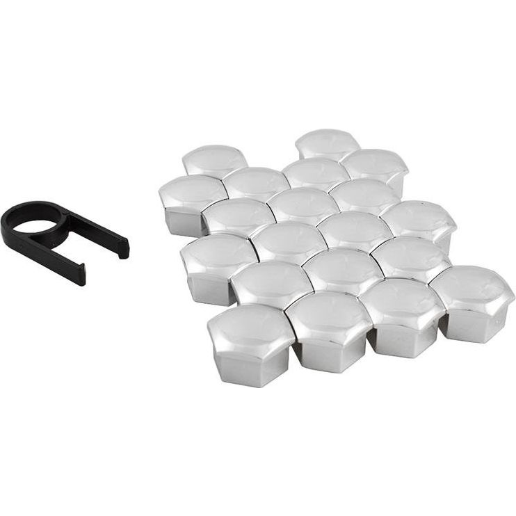 Amio Kerékanya Csavarkupak - Króm 21 mm-es (J21308)
