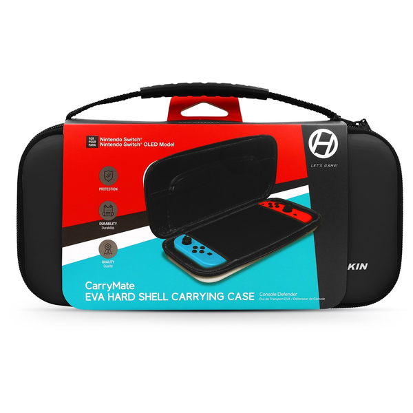 Hyperkin M07599-BK CarryMate EVA Nintendo Switch/Switch OLED/Switch Lite Черен подсилен калъф за пътуване
