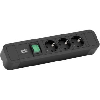 Bachmann 350.006 Hálózati elosztó Fekete 1 db (350006)