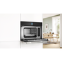 Bosch Serie 8 CDG714XB1 парна фурна Малък Черен Докосване