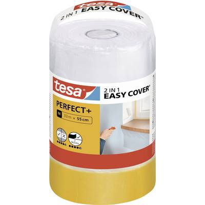 Tesa Easy Cover Perfect+ (56593-00000-00) Fedőfólia Sárga, Átlátszó (H x Sz) 33 m x 550 mm 1 készlet (56593-00000-00)