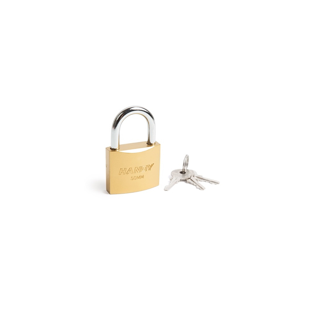 Handy 10490A Biztonsági lakat 32mm - Sárgaréz (10490A)