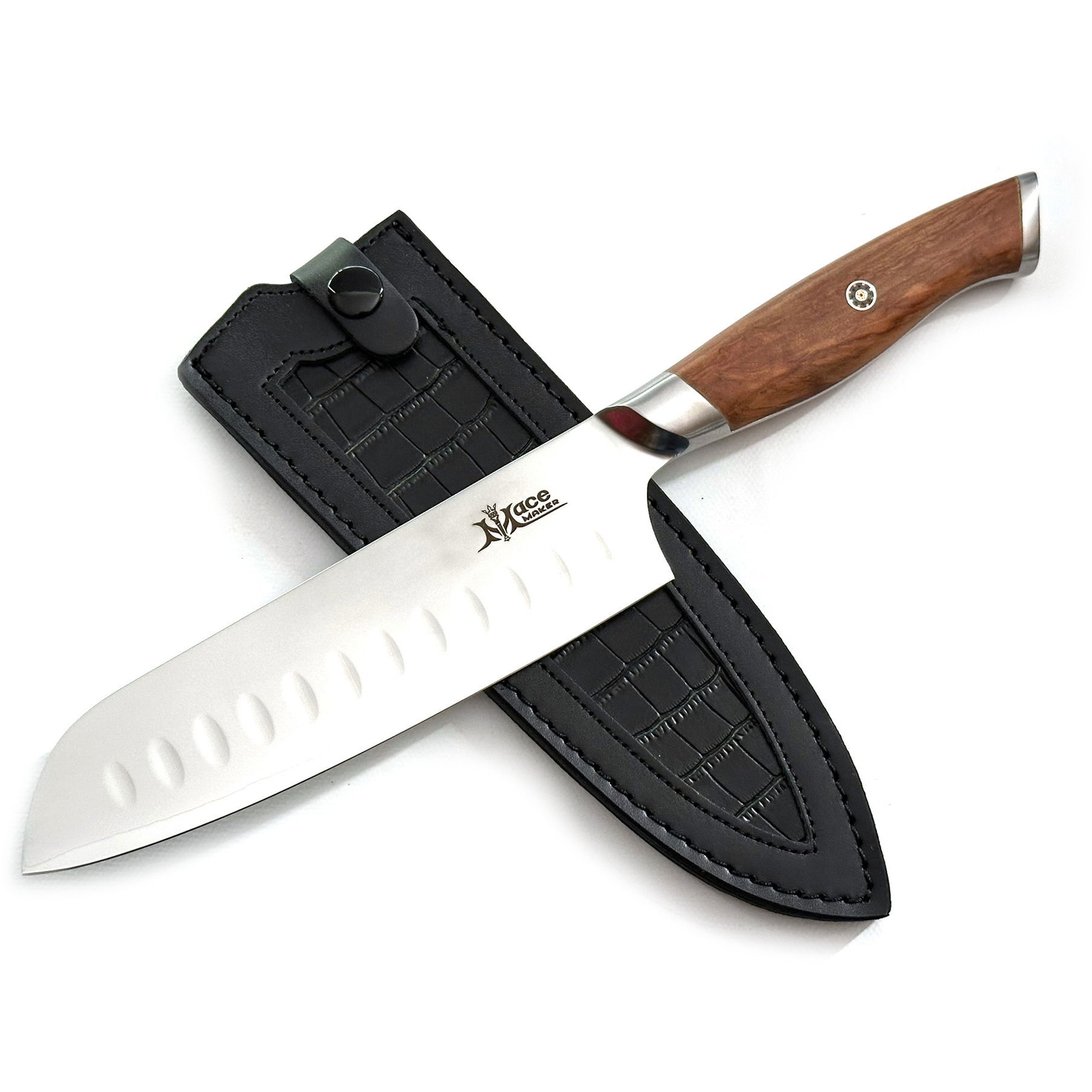 Macemaker Venice SanMai Santoku - bőr tokkal (8594176644738)