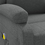 Fotoliu de masaj, gri închis, material textil