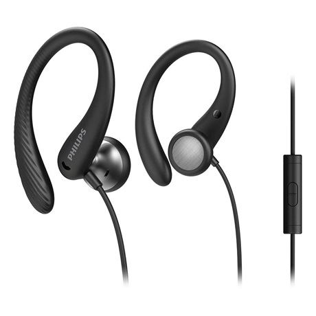 Philips TAA1105BK/00 cască audio & cască cu microfon Căști Prin cablu Cârlig-ureche, În ureche Sporturi Negru