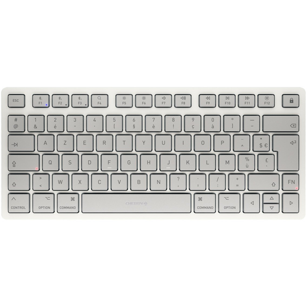CHERRY JK-7110FR-25 billentyűzet Otthoni Bluetooth AZERTY Francia Fehér