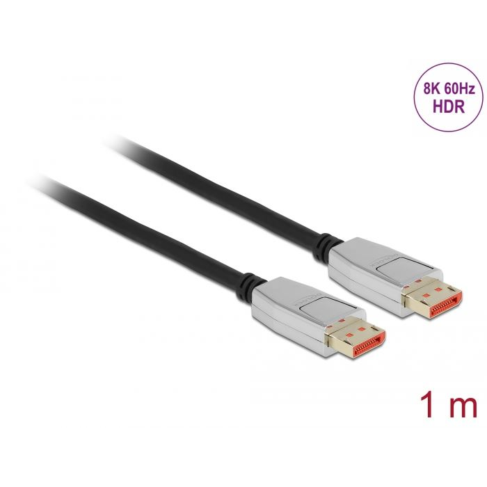 Delock 87040 DisplayPort kábel 8K, 60Hz, 1m (delock87040)