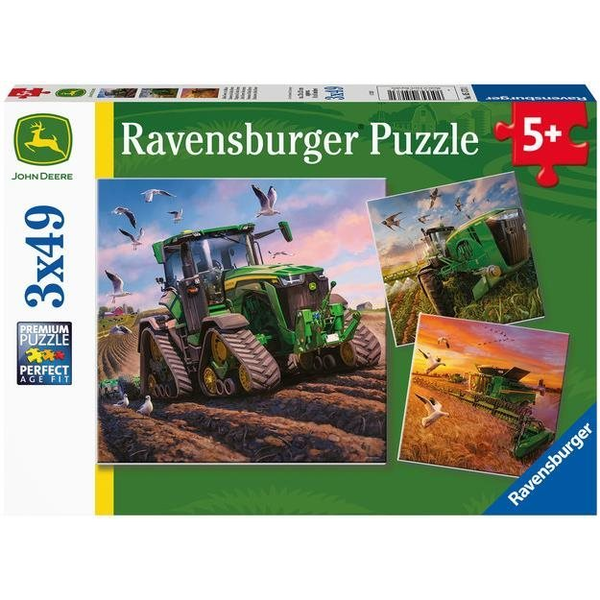 Ravensburger Puzzle 051731 John Deere: Főszezon 3x49 db