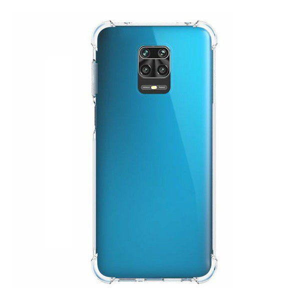 Силиконов гръб (въздушна възглавница със среден удар) ПРОЗРАЧЕН [Xiaomi Redmi Note 9 Pro, Xiaomi Redmi Note 9S]