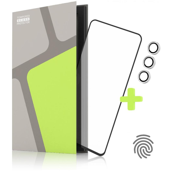 Tempered Glass Protector Samsung Galaxy A54 5G üvegfólia - fekete keret + kamera védő fólia