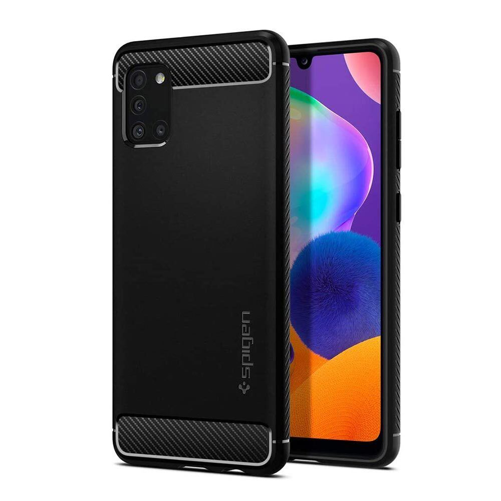 Spigen Rugged Armor Samsung Galaxy A31 tok fekete (ACS00878) (ACS00878)