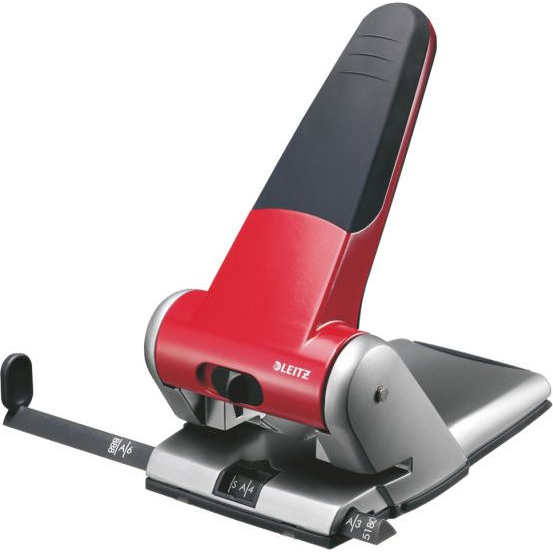 Leitz Heavy Duty Hole Punch 5180 hulmaskine og tilbehør 65 ark Rød
