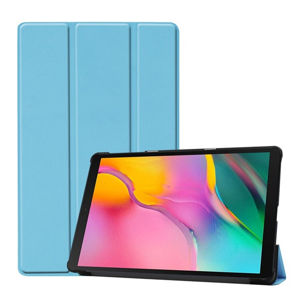 Samsung Galaxy Tab A 10.1 (2019) SM-T510 / T515, кутия за папки, Trifold, светло син (RS87324)