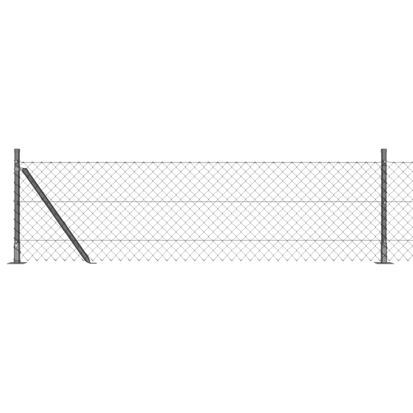 Láncos kerítés 13 Flanged Posttal 0.4 x 25 m Galvanizált acél