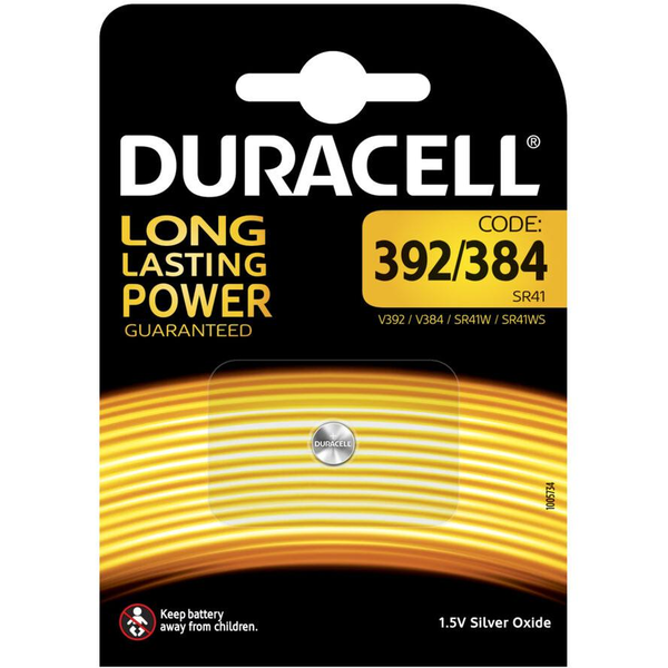 Duracell 392/384 μπαταρία οικιακής χρήσης Μπαταρία μίας χρήσης silver - Oxide ( S )