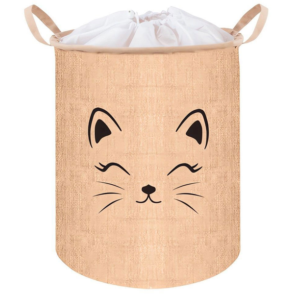KRUZZEL 24727 Játéktároló kosár, mintás, 35 l, bézs