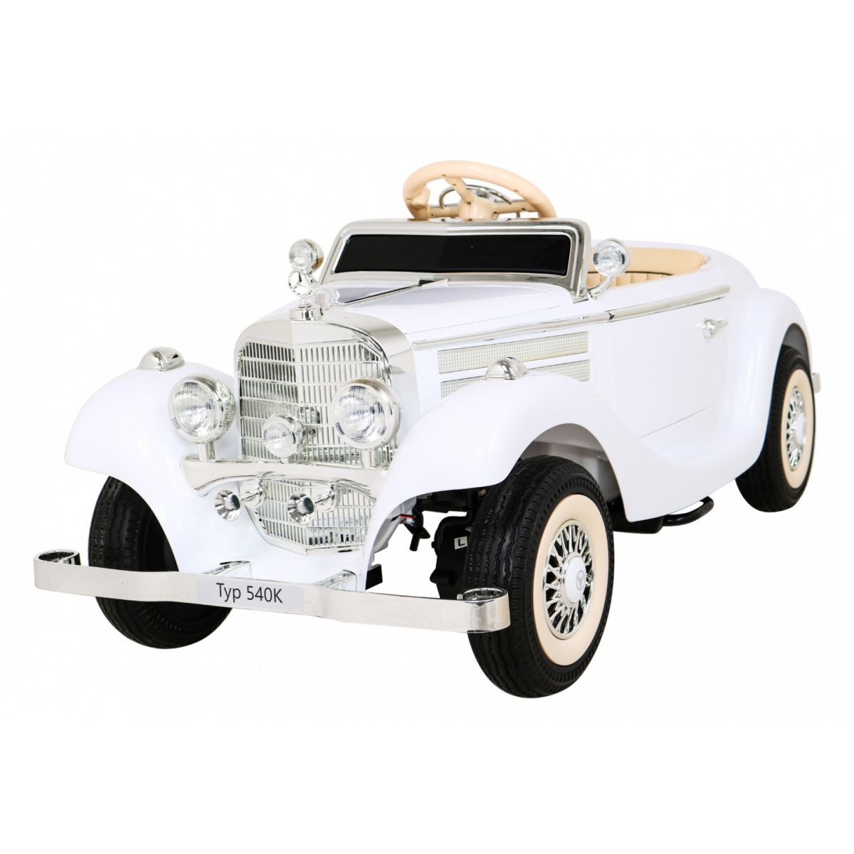 Ramiz Mercedes Benz Retro Type 540A Elektromos autó - Fehér (PA.A200.BIA)