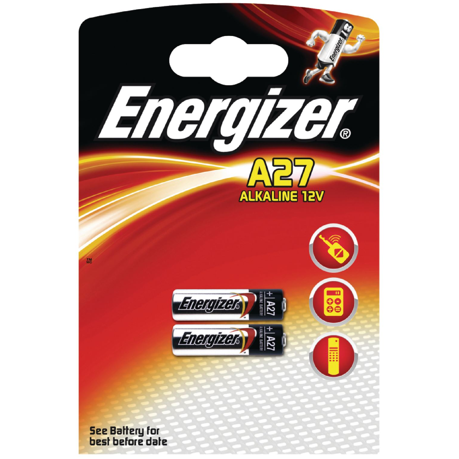 Energizer alkálli elem A27 12V 2db (639333) (639333)