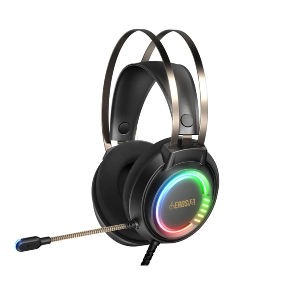 Căști de gaming Gamdias Eros E3 RGB cu difuzoare de 50 mm